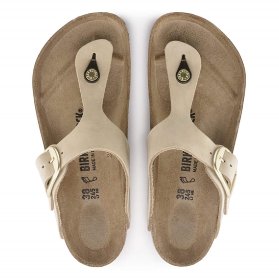 Birkenstock Gizeh Big Buckle Sandaler, Sandcastle